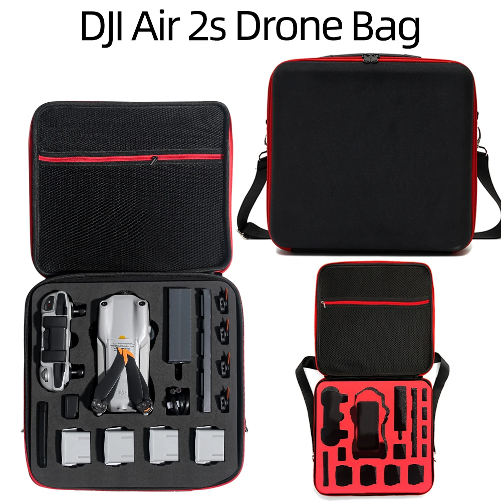 

Для DJI Mavic air2/2s RC Remote Control Portable вместительная сумка для хранения, сумка через плечо для дрона, квадратная сумка для хранения FPV