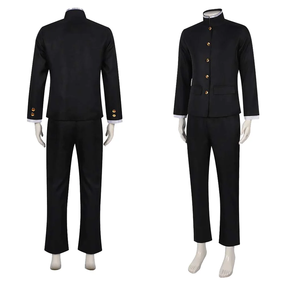 Кен Такакура Косплей Костюм Аниме Дэна Дандан Окарон Школьная форма Черная