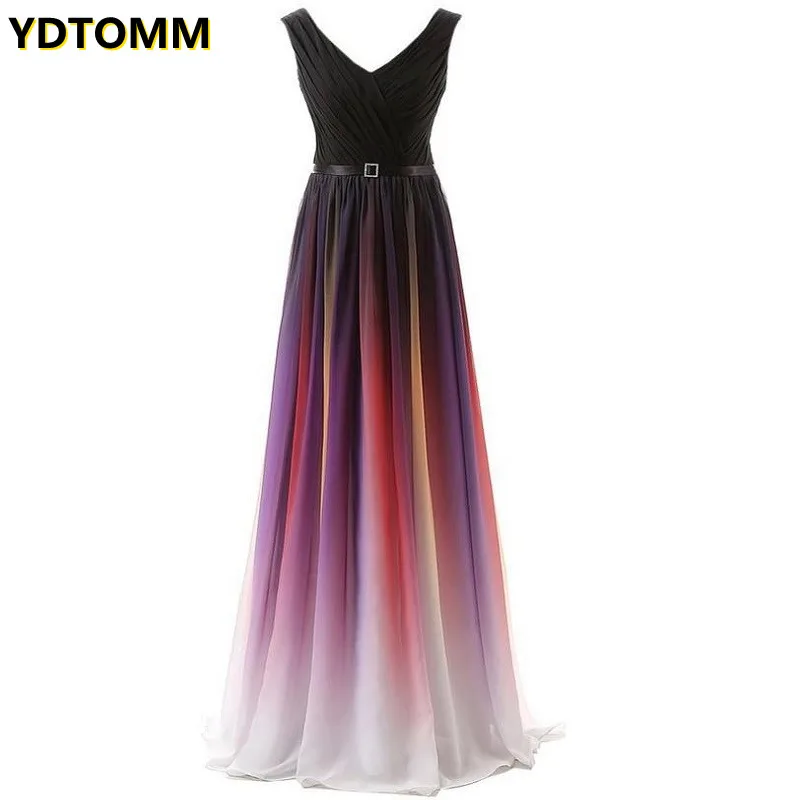 

Luxury Formal Long Dress for Wedding Party Women Elegant Sexy V Neck Ball Gown Maxi Dresses Loose Size Chiffon Pleated Dress