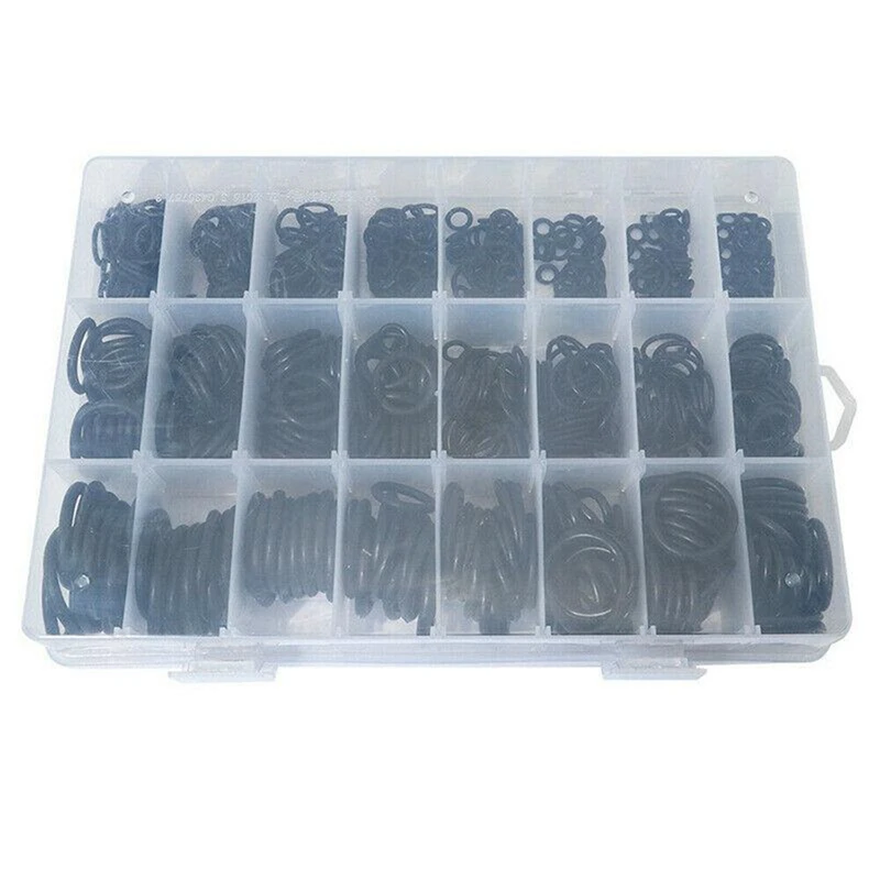 

1200Pcs Universal Car Air Conditioning HNBR O Rings Auto Repair Tools Compressor Rubber Rings Sealant Car Accessories