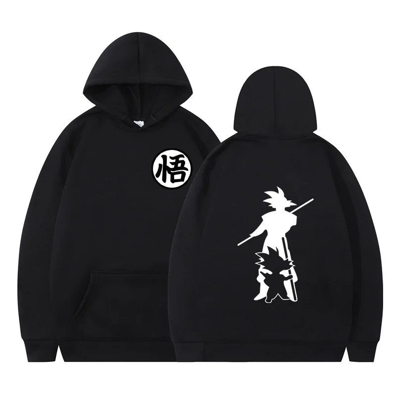 

Men's Fashion Hoodies PrintedDragons Ball Goku Logo Hoodie Sweatshirts Casual Hoodies Pullover Loose Men Round Neck Tops
