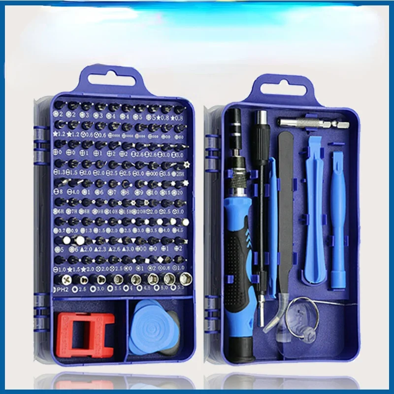 

115PCS Combination Set of Hardware Tools Clocks Mobile Phones Chrome Vanadium Screwdriver Set Box for Disassembly Maintenance
