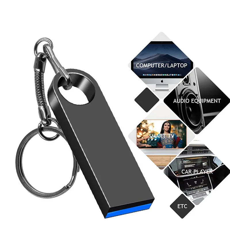 USB флеш-накопитель 3 0 флешка 128 ГБ 64 32 16 8 металлический накопитель |