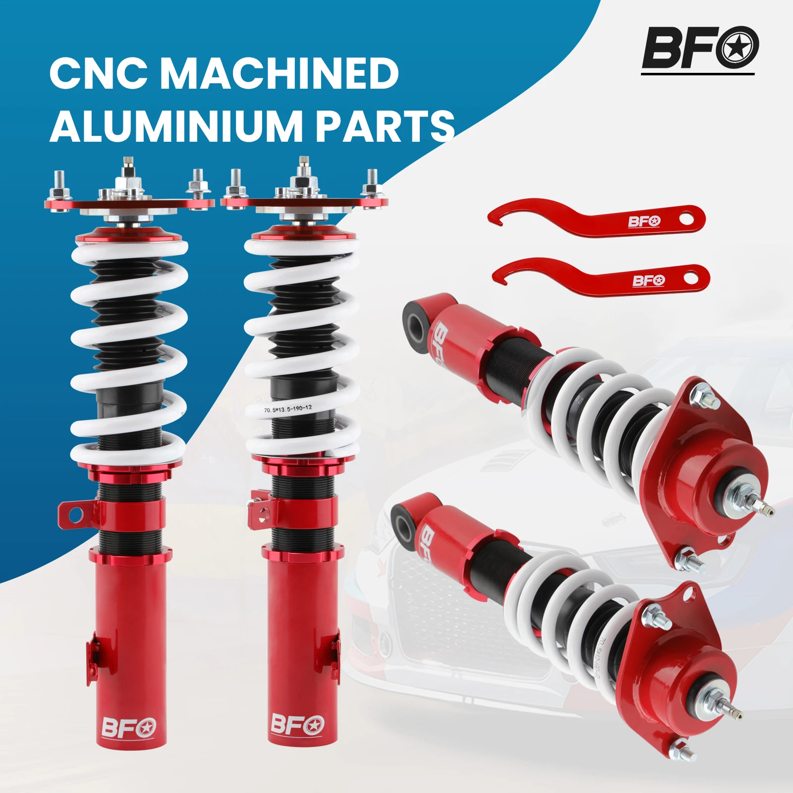 

BFO 24 Way Racing Coilover Shock+Spring for Toyota Corolla Matrix E130 2003-2008