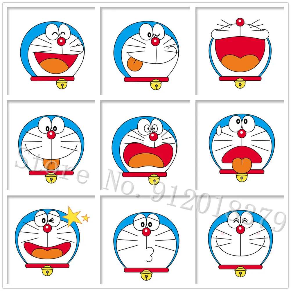 

Diamond Embroidery Doraemon Face Portrait Diamond Painting Japanese Anime Picture of Rhinestone Bandai Art Mosaic Cross Stitch