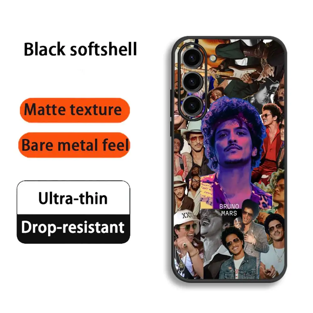 Фото Чехол для телефона с изображением Bru-no cool man для Samsung Galaxy S26 S25 S24 S23 S22 S21 Plus Ultra Note20, мягкий, черный №3