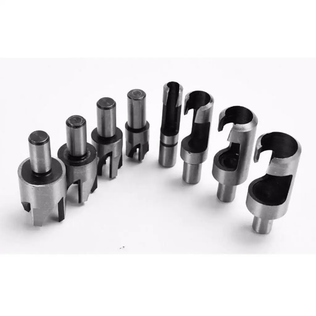 

8 Parts/set Barrel Cork Drill Plug Cutter Drill Bit Cutting