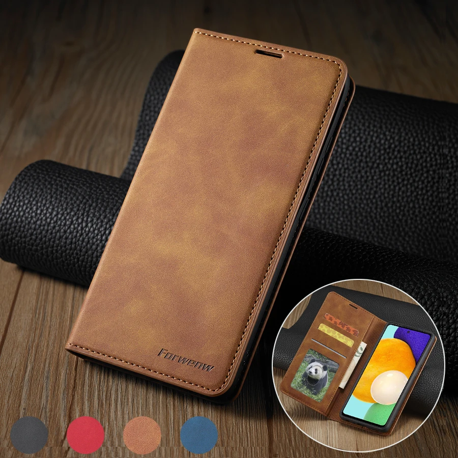 

Leather Case For Samsung Galaxy A01 A02S A10 A11 A12 A20E A20 A21 A21S A22 A31 A32 A40 A41 A50 A51 A52 A71 A72 Wallet Case