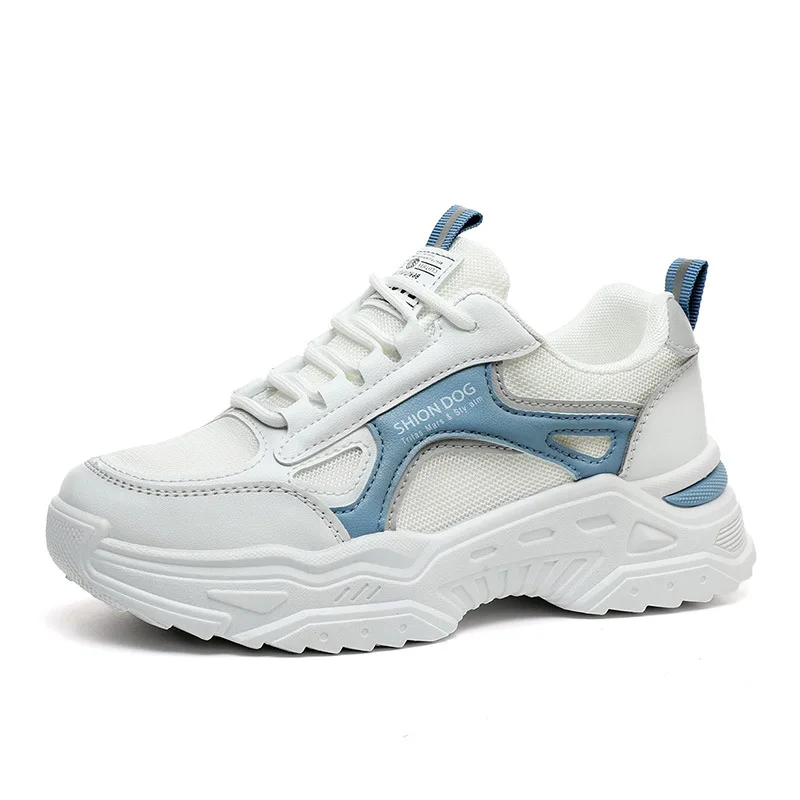 

Кроссовки женские сетчатые легкие, повседневная спортивная обувь, дышащие, белые, лето-осень