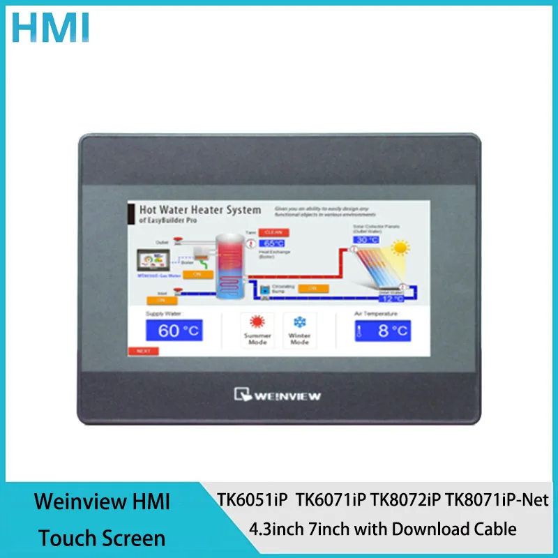 Оригинальный сенсорный экран Weinview HMI TK6051iP TK6071iP TK8072iP TK8071iP-net 4 3 дюйма 7 дюймов с