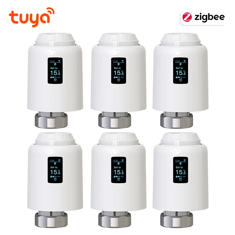 

ecobuy well Умный термостатический клапан для радиатора Tuya Zigbee 3.0