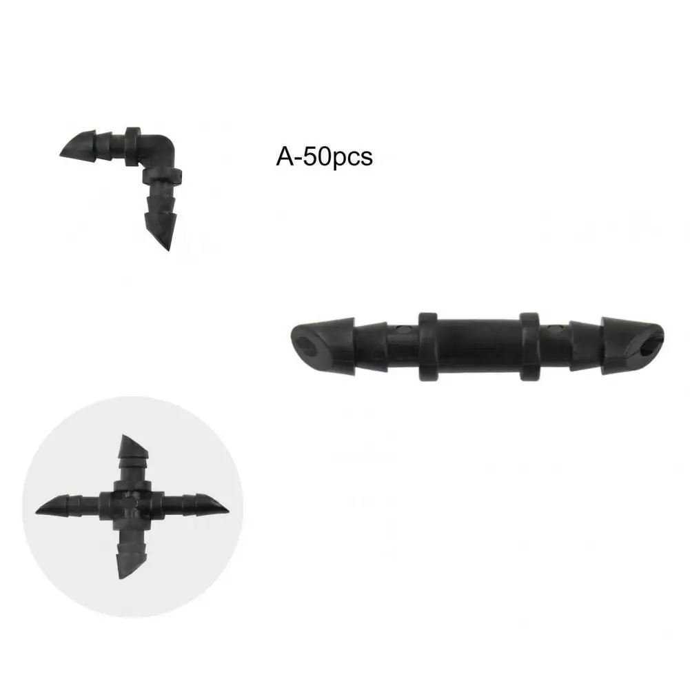 

Portable 50Pcs/Set Convenient Plastic Irrigation Sprinkler Connector Lightweight for Garden