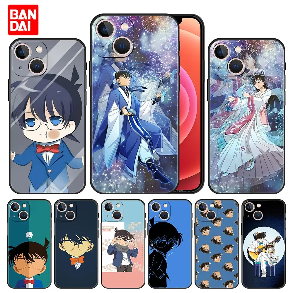 

Cover Case for iPhone 11 12 13 Pro Max SE 2020 11pro 12pro 13pro Mini Full Japan Style Coque Cell Soft Anime Detective Conan