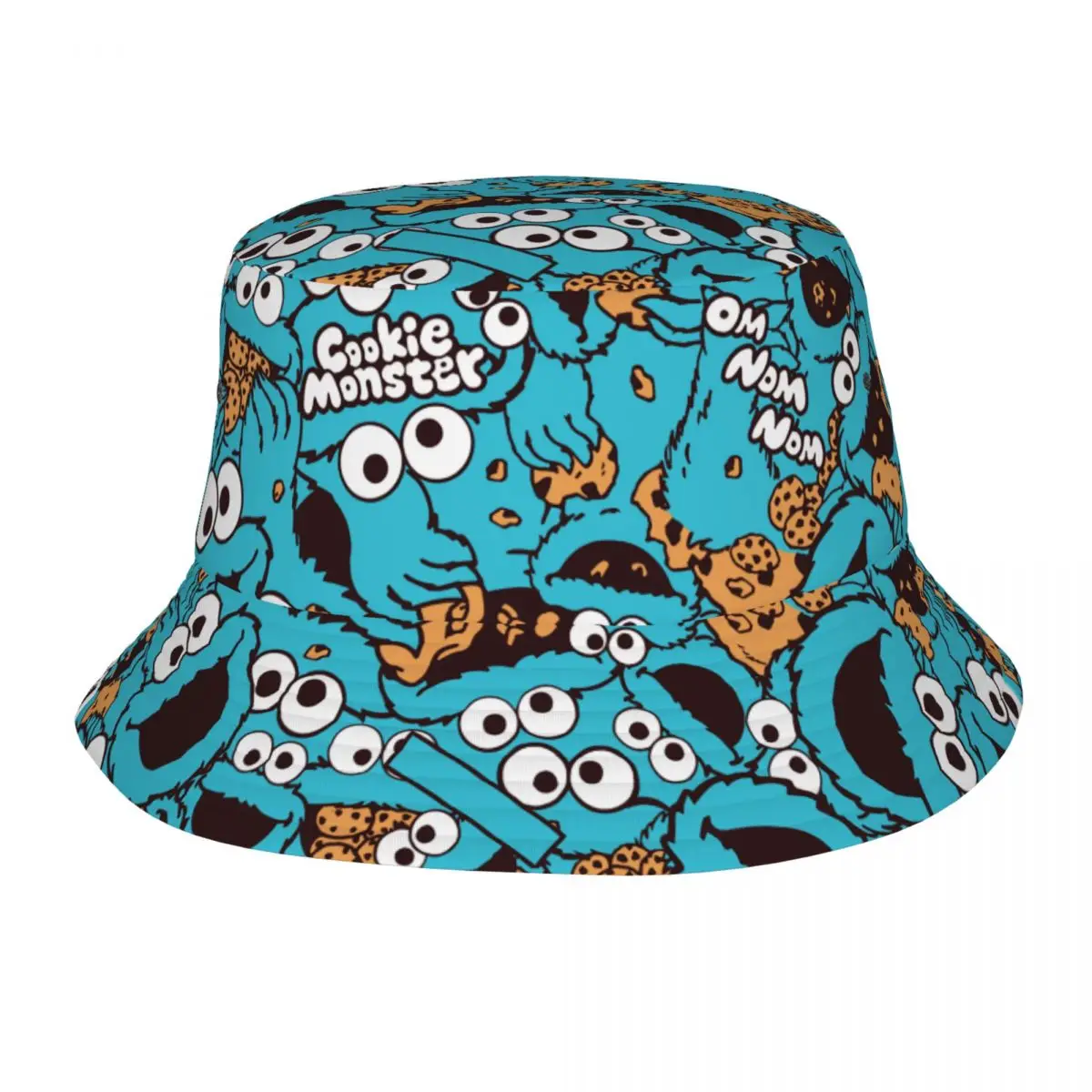 Фото Стильные панамы Travel Headwear Cute-S-Cookied-S-Monsters: уличная мода для мужчин и женщин, солнцезащитные шляпы, мультяшные шляпы-бобы, рыболовные кепки для отпуска №1