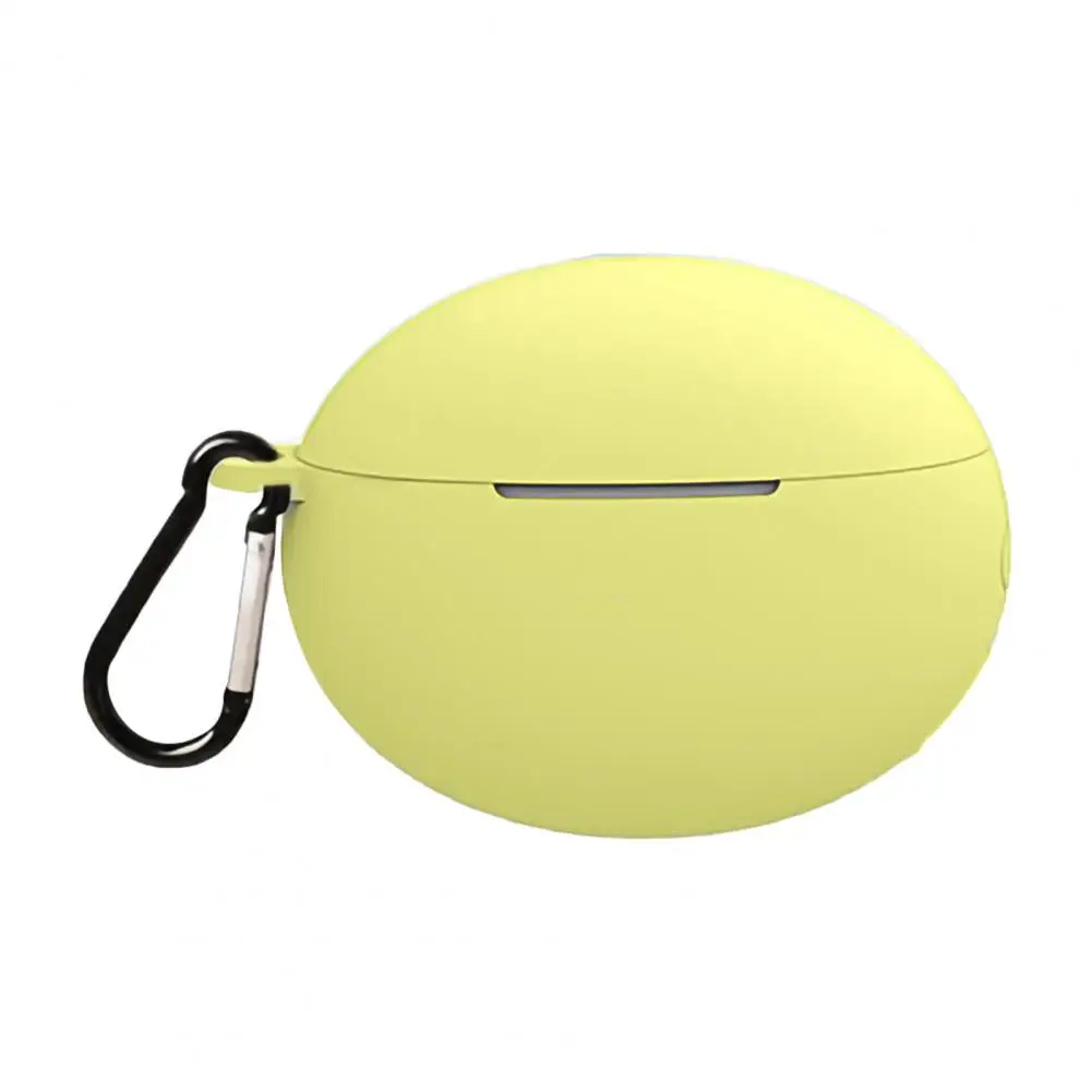 

Earphone Case Soft Silicone Wireless Bluetooth-compatible Earbuds Protective Cover with Carabiner for Huawei Freebuds 4/4i