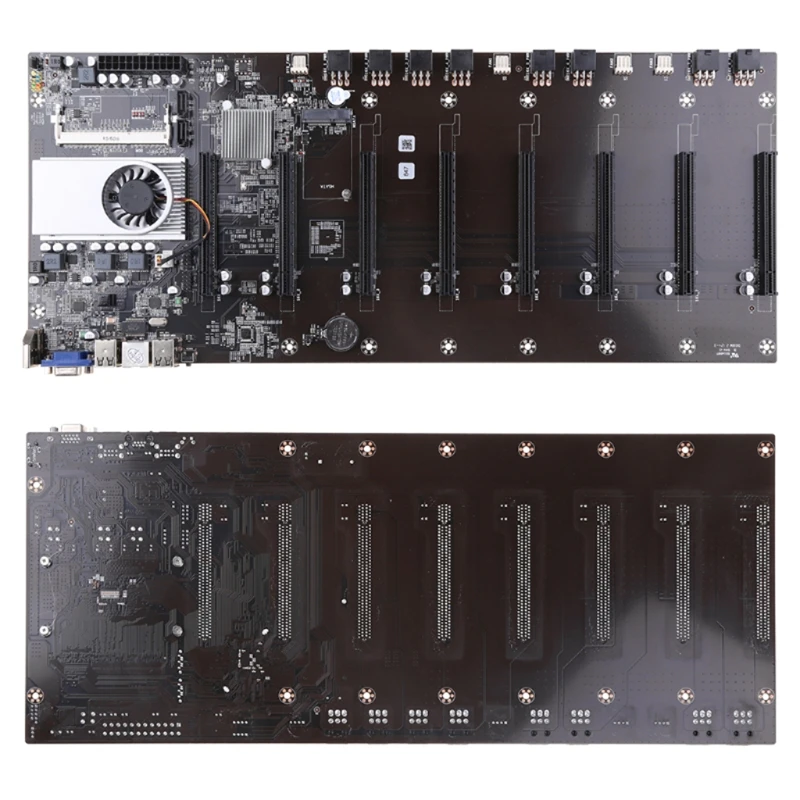 

BTC-T37 Motherboard Set 8 PCI-E 16X 8 x USB2.0 / DDR3 Sodimm SATAIII Interface Professional Mining Motherboard