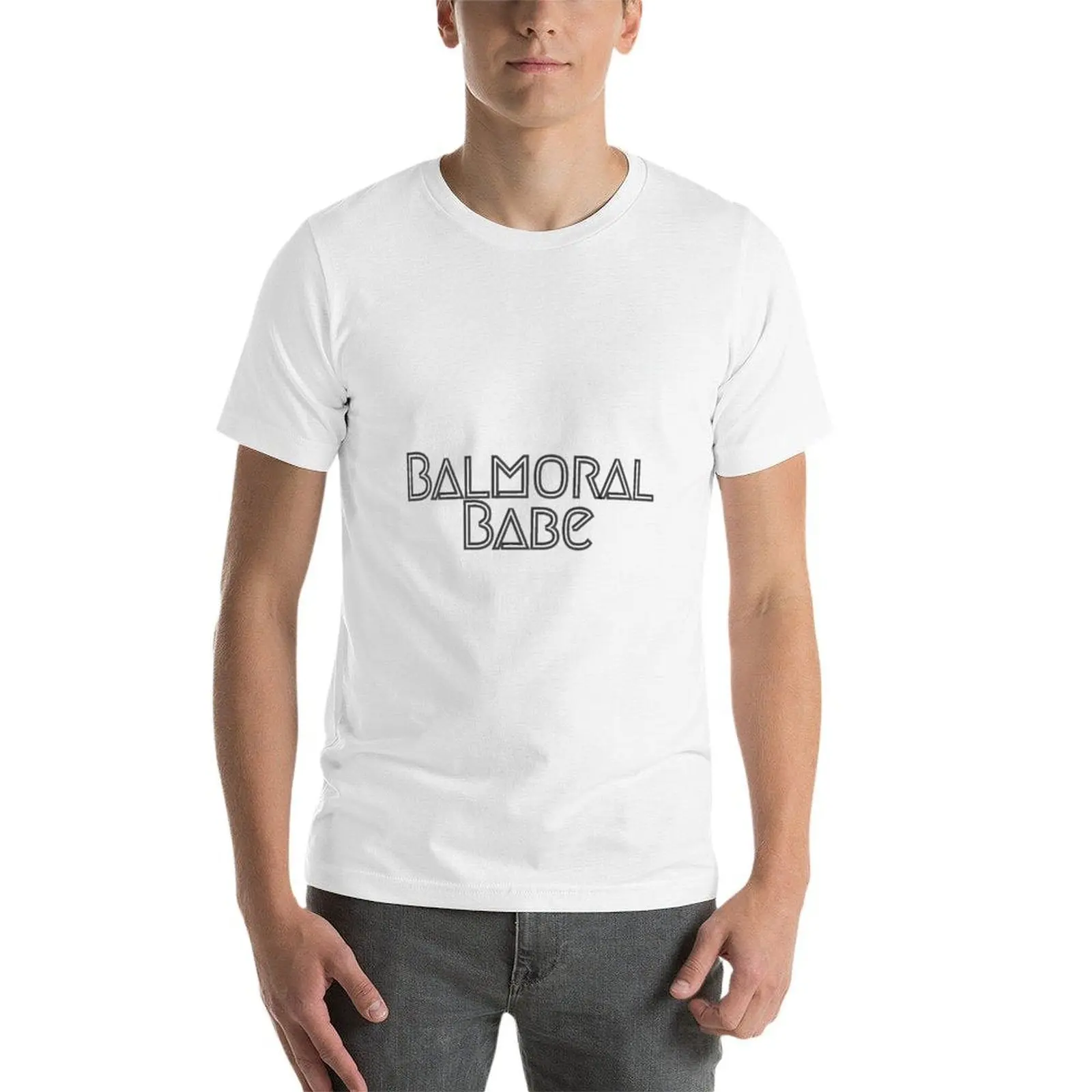 Фото Футболка Balmoral Babe, мужские футболки с рисунком, мужская футболка из 100% хлопка №4