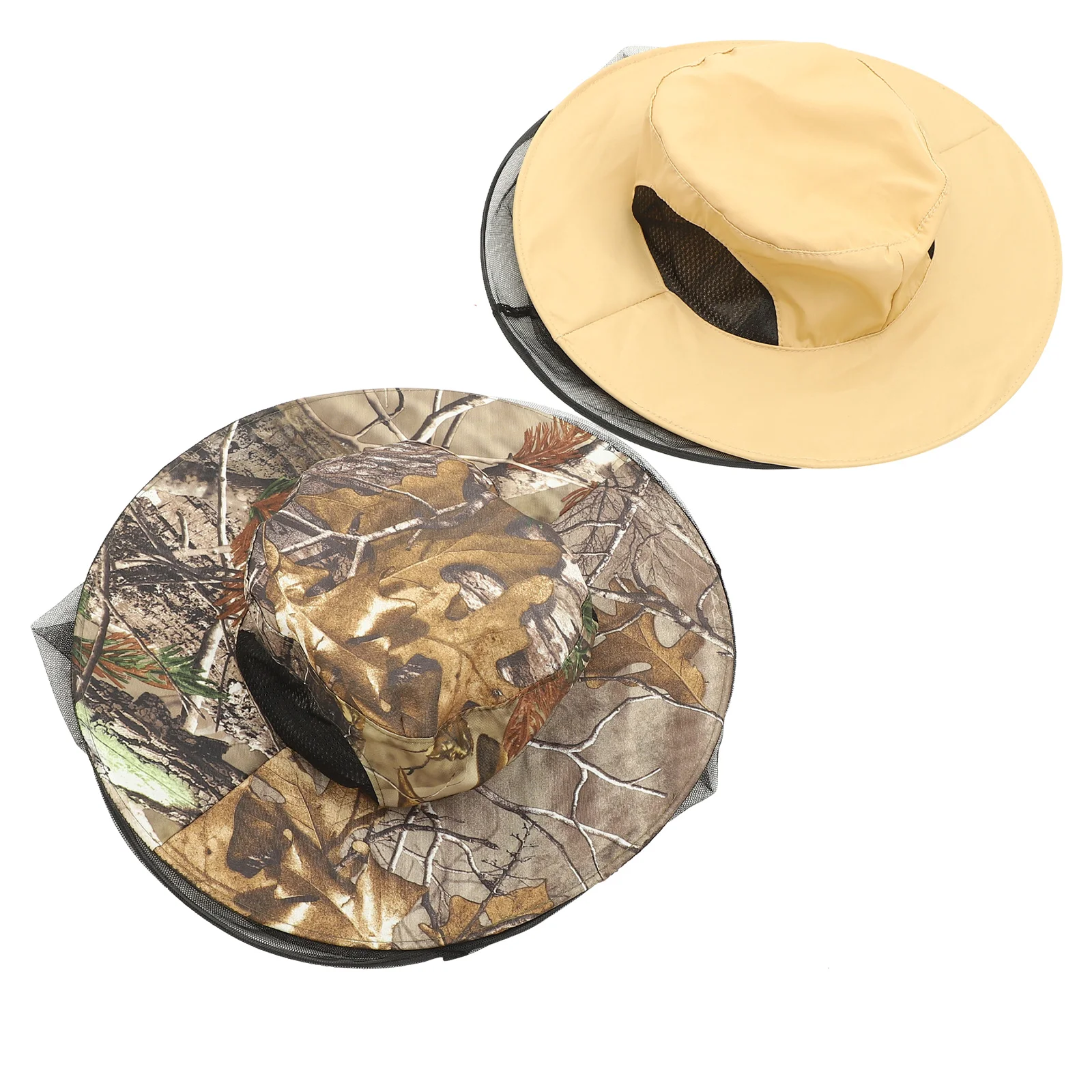

2Pcs Multi-function Fishing Hat Portable Beekeeper Hat Professional Head Net Hat Fishing Accessory