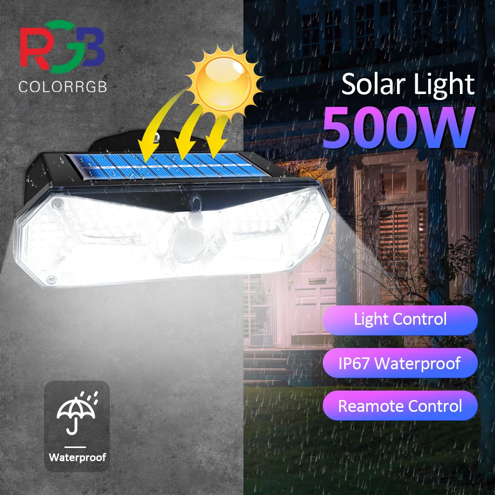 

126 leds/COB Solar wall light IP65 Waterproof 3 models Street Lamp PIR Motion Sensor Garden Solar Spotlight For Patio Yard Path