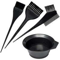 ironing and dyeing combs set of 4 hair salon oil dye tools plastic baking bowl hair dye brush set