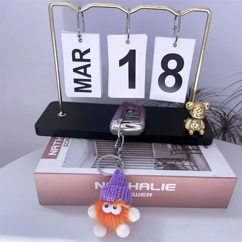 Брелок для ключей из меха норки 8 см