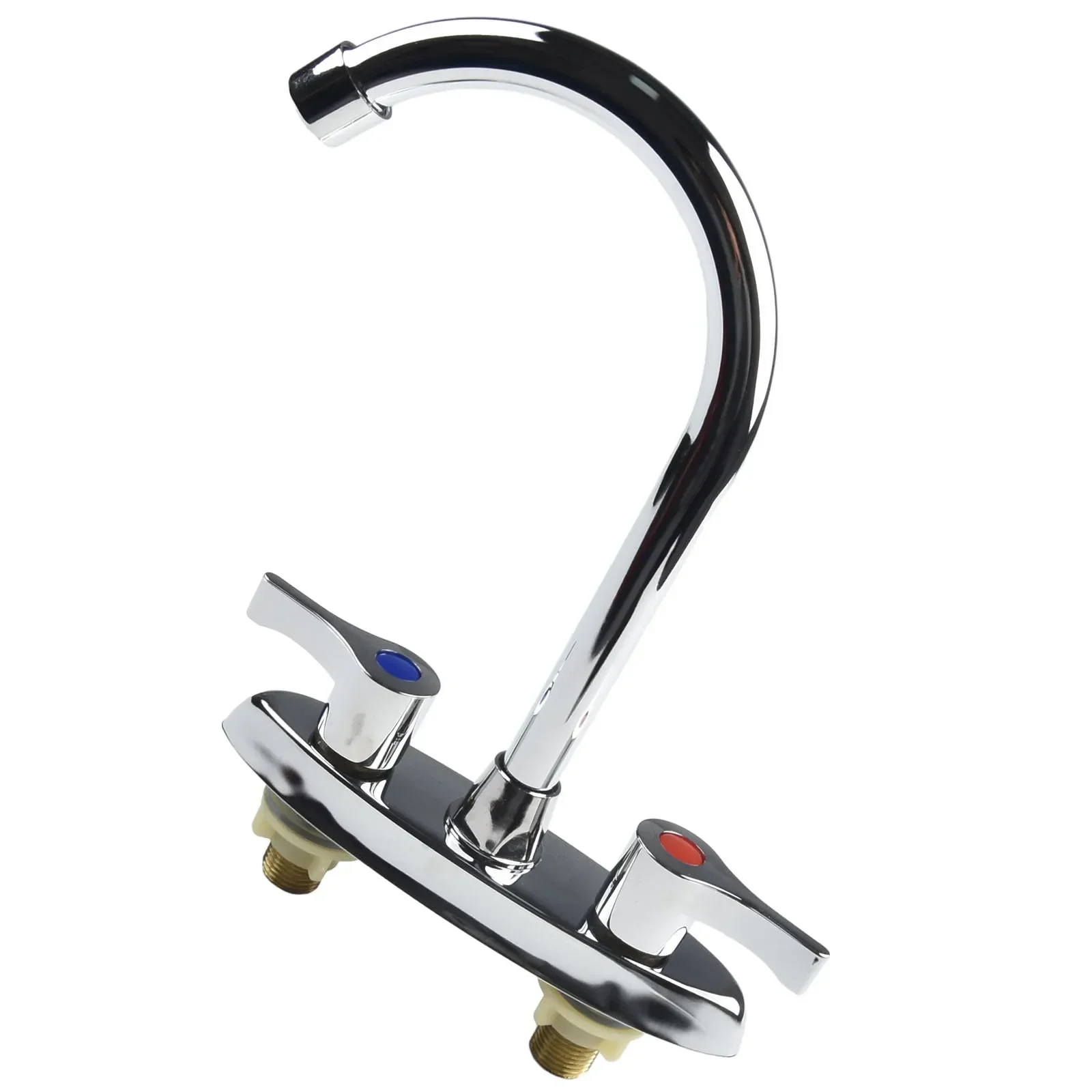 Латунный Смеситель для раковины с двойным отверстием и управлением