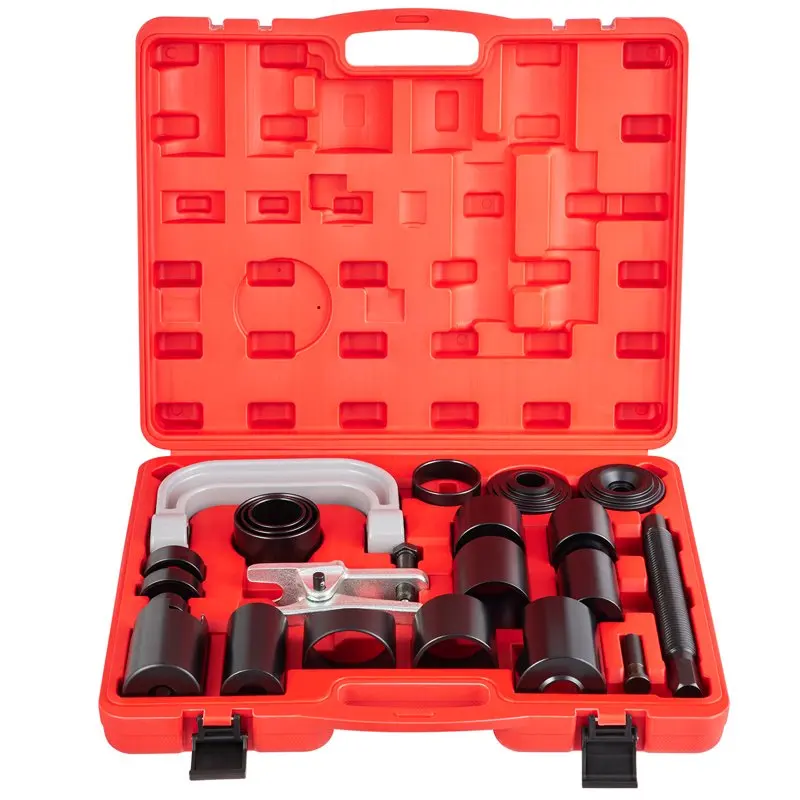 

For 24 PCS Ball Joint Press Kit, U Joint Removal Tool Kit 4WD Adapters, Works on Most 2WD and 4WD Cars & Light Trucks, 45# Steel