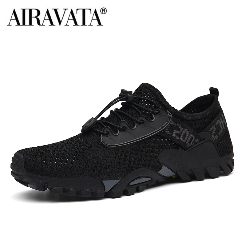 Men Gym Shoes Outdoor Wadding Shoes Mesh Breathable Antiskidding Summer Hiking Shoes