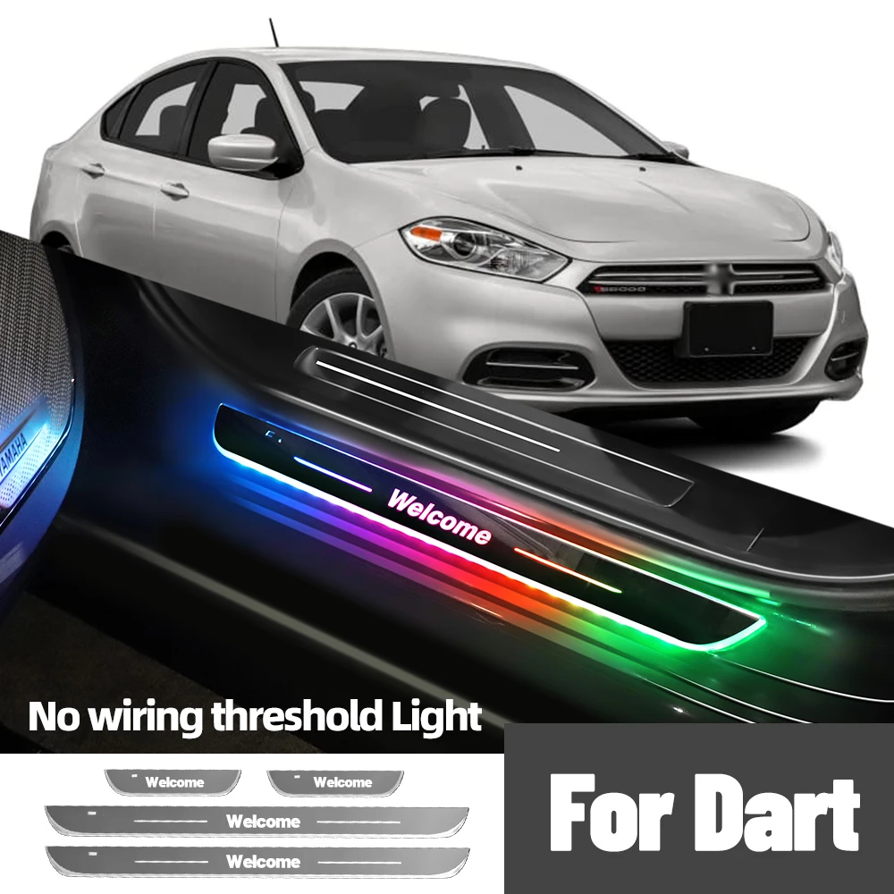 Для Dodge Dart 2012-2016 2013 2014 2015 автомобильный порог индивидуальный логотип светодиодный