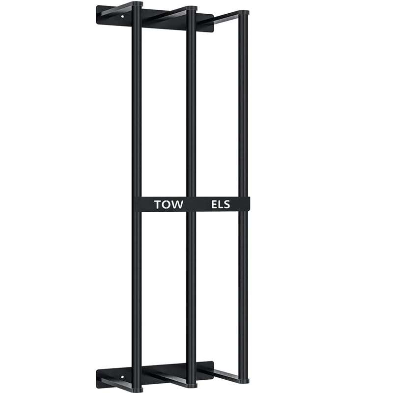 

Держатель для хранения банных полотенец, настенный аксессуар для ванной комнаты, современный складной органайзер для полотенец