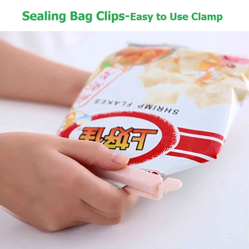 

Pack Bag Clips Food S Storage Accessories Tool Elastic Buckle Package Bag Clampnack Sealing Clip12/15.5cm Portable Kitchen