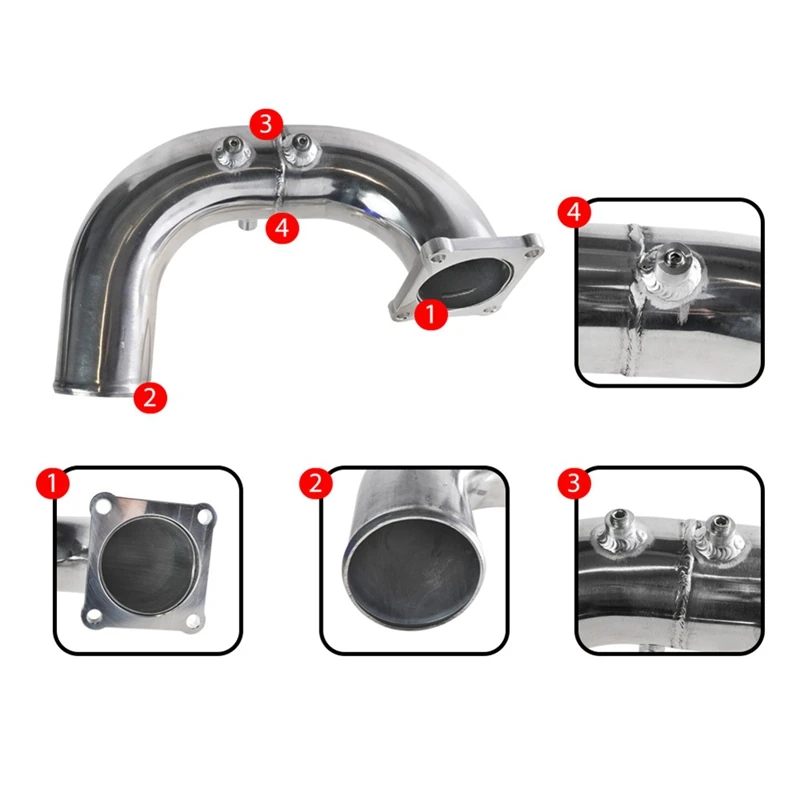 Модификация автомобиля 3-дюймовый комплект выхлопной трубы впускной для Dodge 5.9L