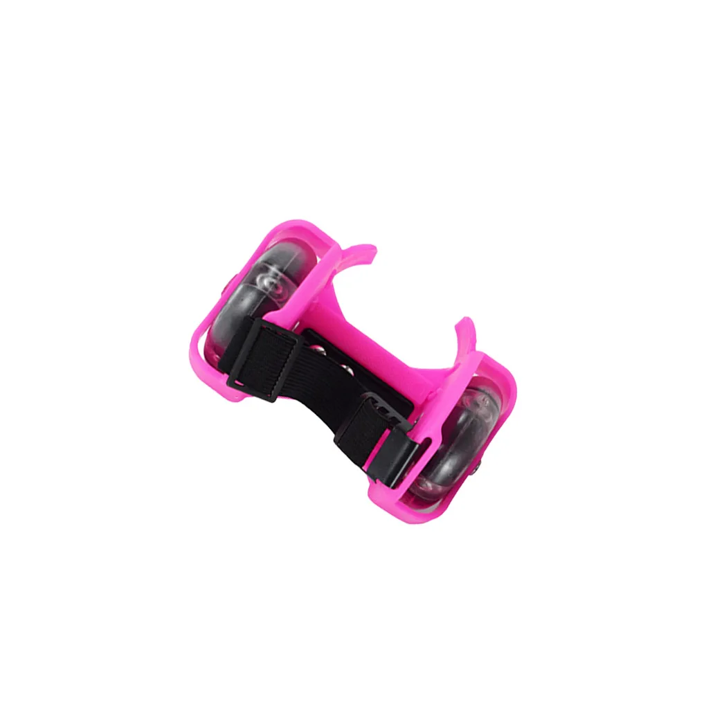 

2 Pieces Flashing Roller Pulley Flash Wheels Stable Balance Tool Adjustable Skating Shoes Strong Loading Outdoor Sports