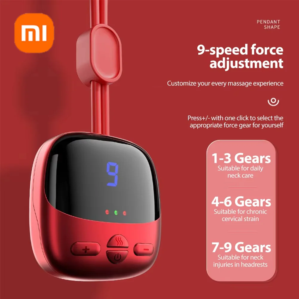 Подвесной массажер для шейного отдела позвоночника Xiaomi 4 режима массажа 9 уровней