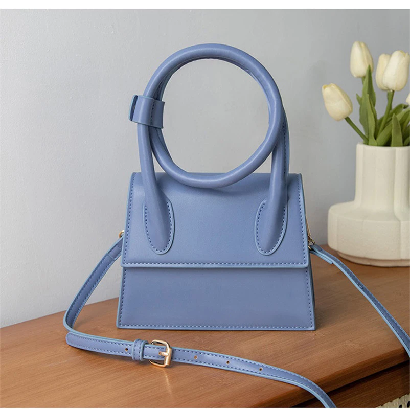 

754162 модная двойная круглая маленькая квадратная сумка, роскошная дизайнерская сумка через плечо, темпераментная сумка с ста сумочками