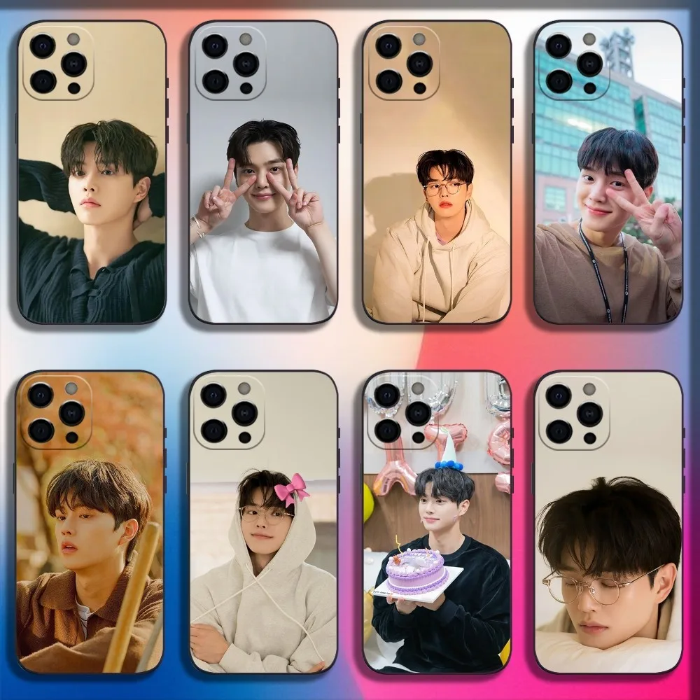 Actor K-Kang S-Song Phone Case For iPhone 16 15 14 13 12 11 Pro X XS Max XR Plus Mini Soft Black Cover