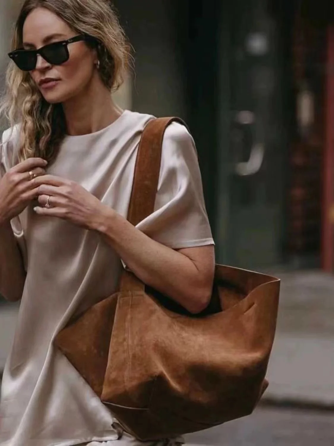 Роскошная дизайнерская сумка и кошелек из искусственной замши в винтажном стиле