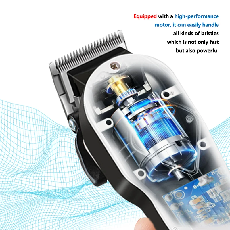 Professional Haircut Men's Electric Shaver LCD Cordless Hair Teimmer For Trimmer For Men New Adult Kid Haircut Styling Kit 2022 enlarge