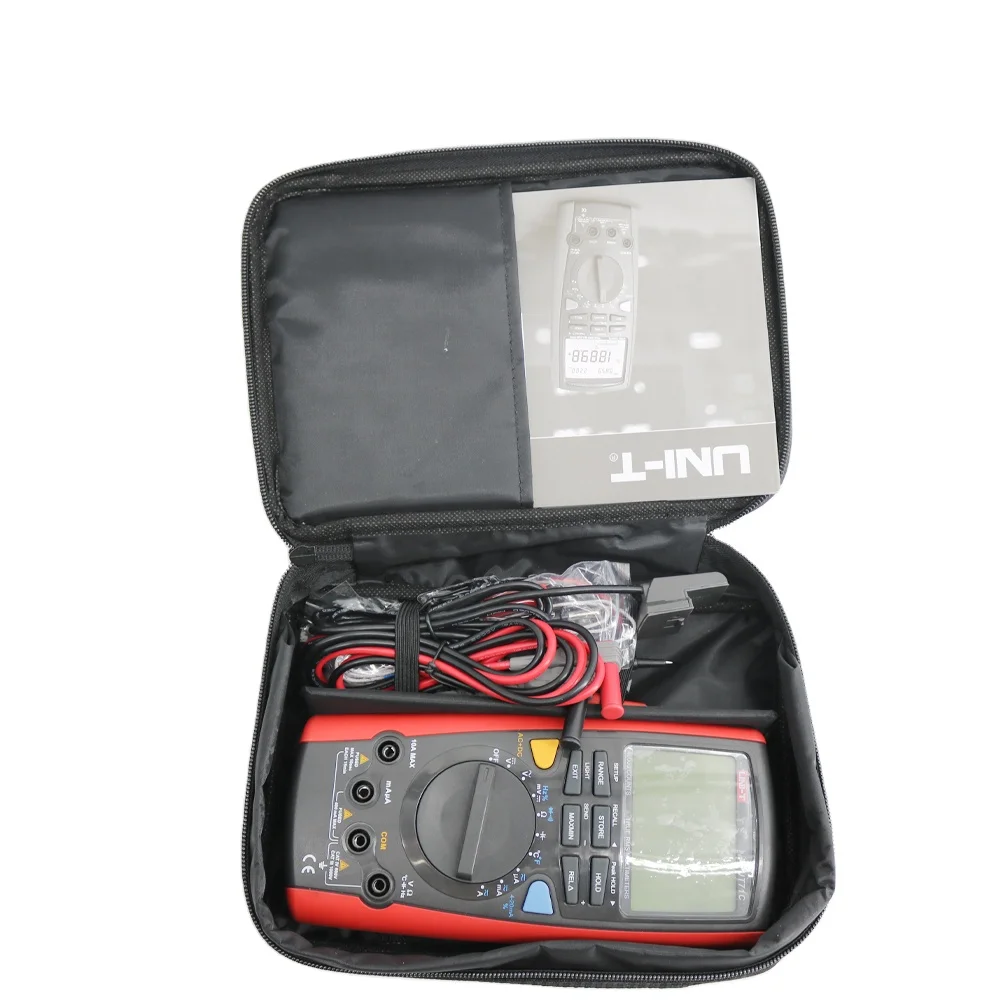 

UNI-T Digital Multimeter UT71C AC+DC Voltage Measurement Volt Amp Ohm Capacitance Temp Tester