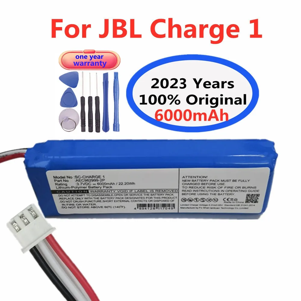 

2023 Оригинальный аккумулятор для динамика JBL Charge 1 6000 мАч