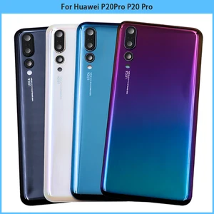 New For Huawei P20 Pro P20Pro Battery Back Cover Rear Door 3D Glass Panel P20 Pro Battery Housing Ca