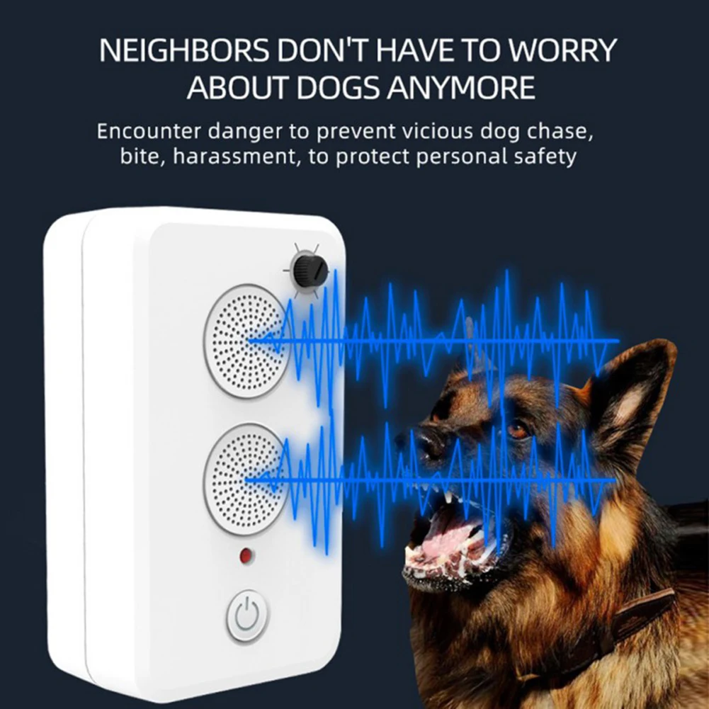 

Dog Repeller Ultrasonic Bark Stopper Outdoor Dog Repeller Shop Garage Anti-noise Puppy Barking Control Training Device Silencer