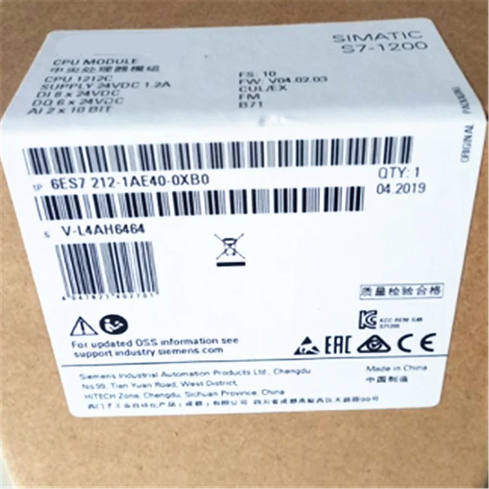 Новый 6ES7212-1AE40-0XB0 6ES7211-1BE40-0XB0 6ES7212-1HE40-0XB0 6ES7212-1BE40-0XB0 6ES7212-1BE34-4YB0 6ES7211-1HE40-0XB0