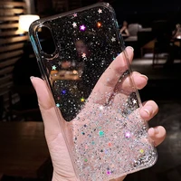 hot ticket glitter bling sequins case for iphone 11 12 8 7 plus 6 6s clear soft tpu fundas for iphone 11 pro x xr xs max back co