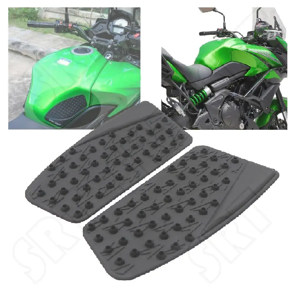 Fits for Kawasaki Versys650 KLE650 VERSYS 650 KLE 2015-2021 Motorcycle Tank Pad Side tank Knee Traction Anti Slip Grips Pads