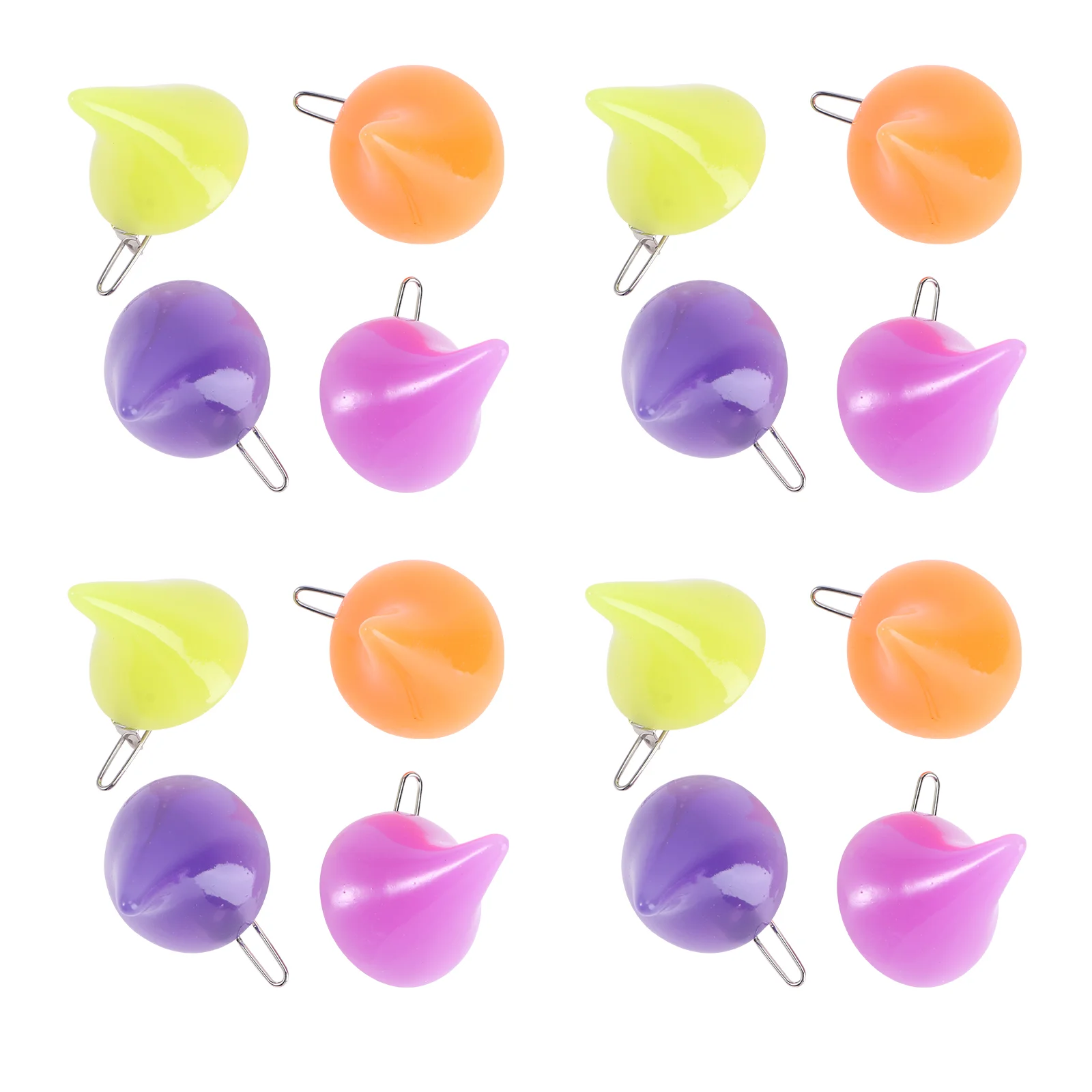 16 шт. заколки для волос на Хэллоуин аксессуары зажимы карточек детский рог