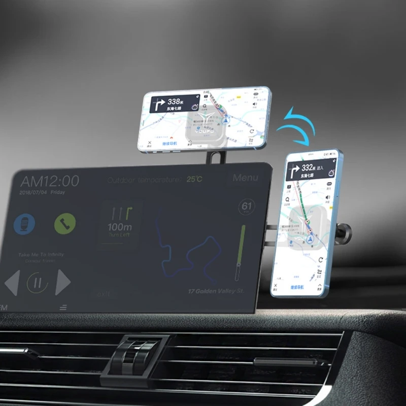 

Car Phone Holder Magnetic Screen Side Phone Mount Adjustable for Model 3/Y