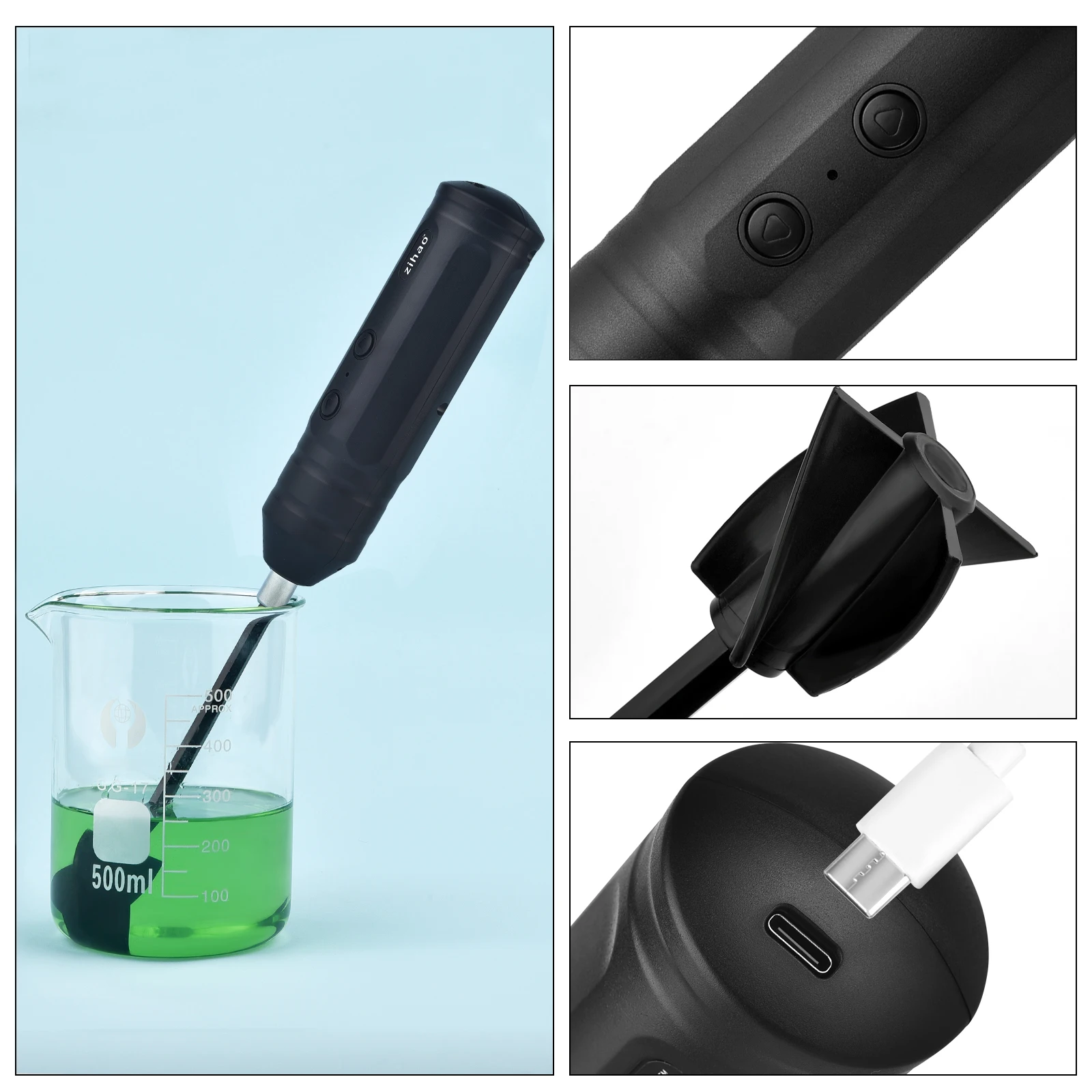 Electric Agitator Plastic Stirring Rod Epoxy Resin Glue Mixing Sticks Resin Mixer Accessories DIY Jewelry Making Tools