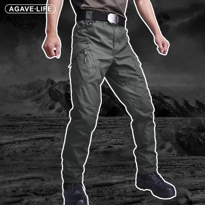 

Брюки-карго мужские армейские, водонепроницаемые износостойкие повседневные штаны, джоггеры, военные тактические штаны с несколькими карманами, 5XL