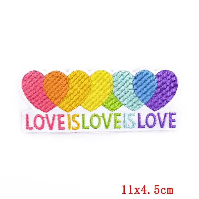 50Pcs Bulk Embroidered Patch Iron On Patches for Clothing Love Clothes Stickers Sewing Thermal Adhesive Applique Fusible |